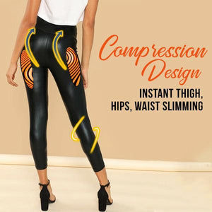 Stretch-Fit Faux Leather Shaper