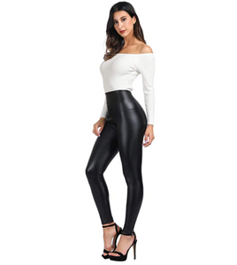 Stretch-Fit Faux Leather Shaper